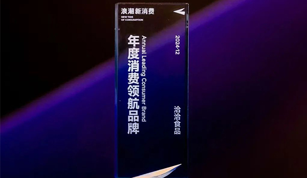 凯发k8一触即发荣获“新浪潮•2024年度消费领航品牌”